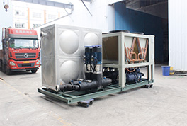 带水箱的风冷冷水机算是常见的工业一体机