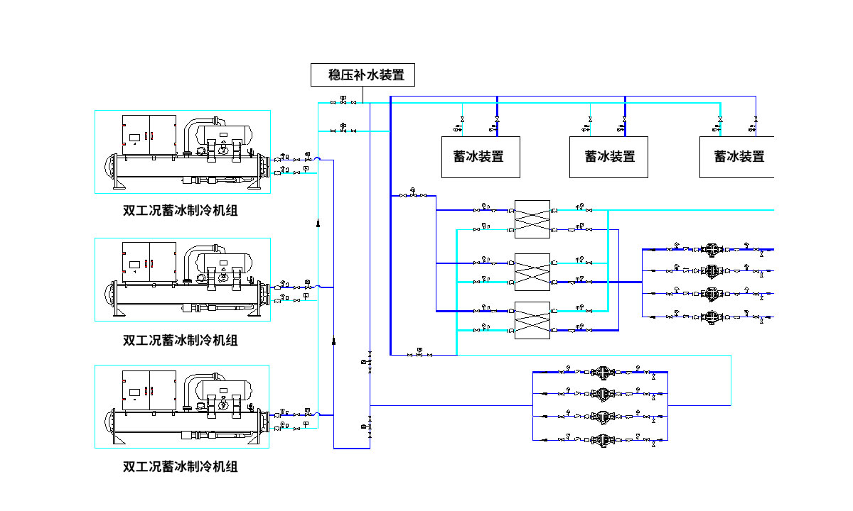 冰蓄冷系统示意图